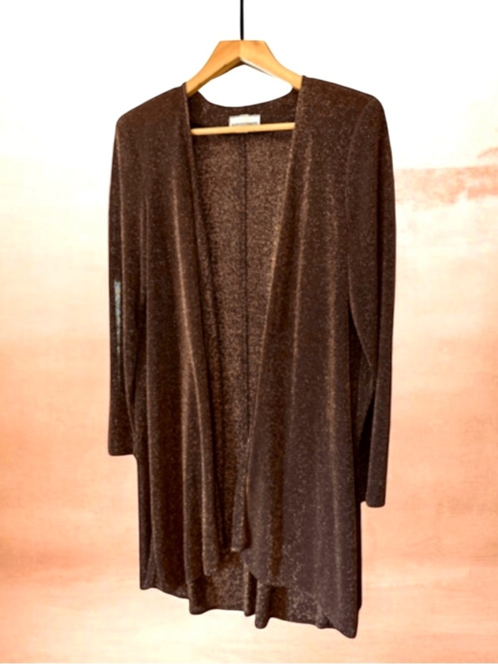AfterDark Vintage Bronze Metallic Cardigan Size 10